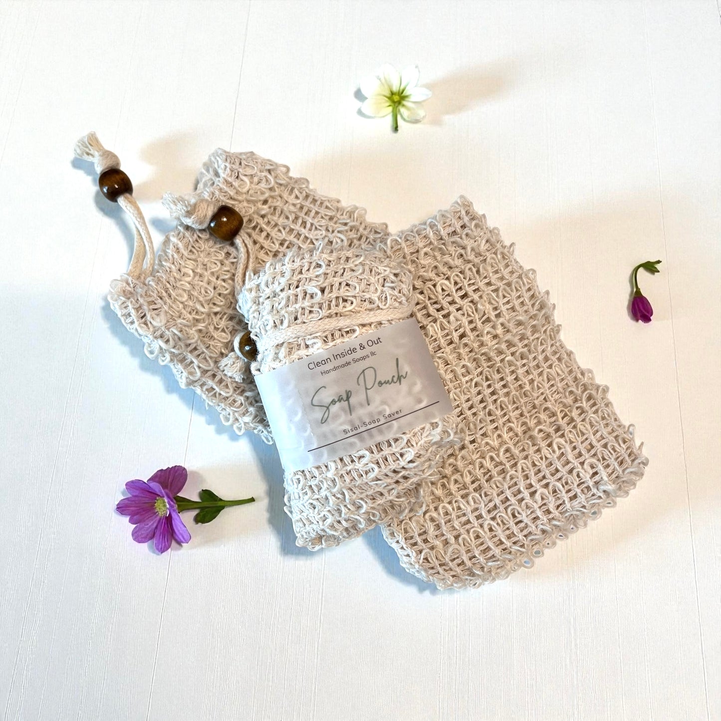 Sisal Soap Pouch