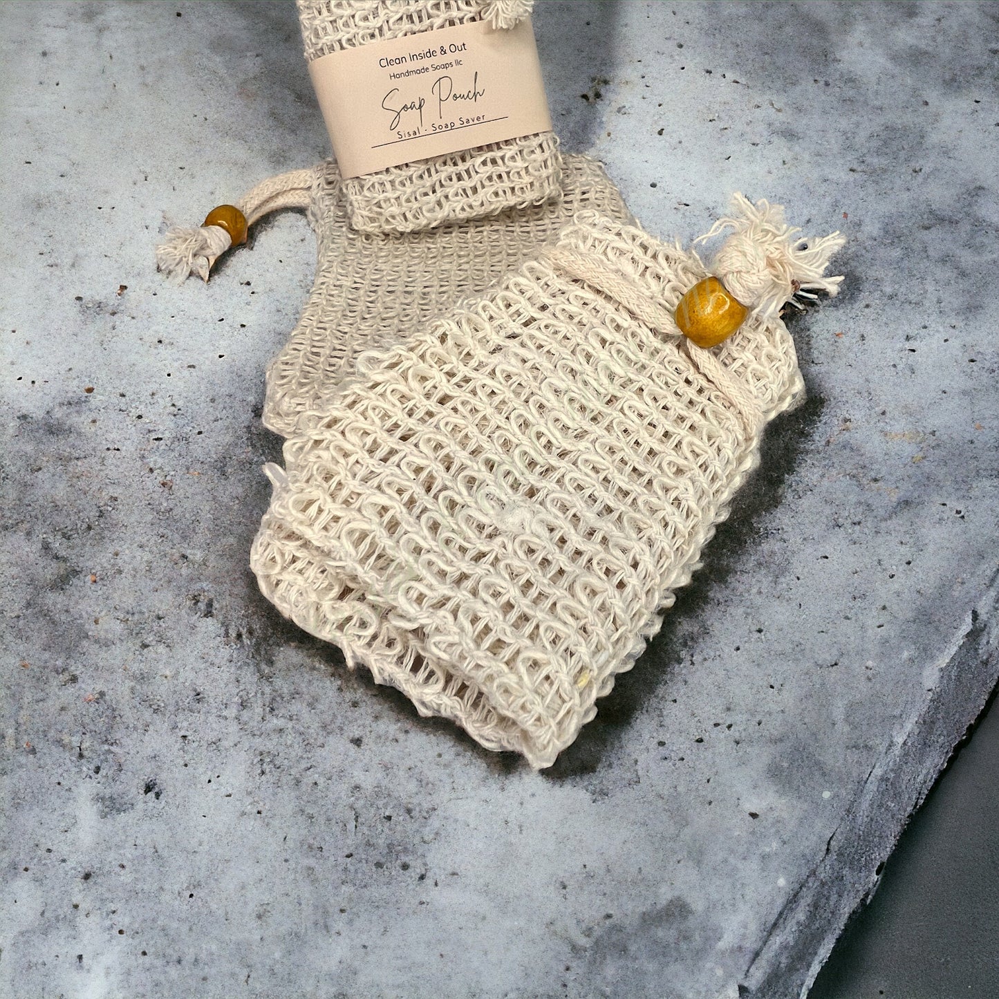 Sisal Soap Pouch